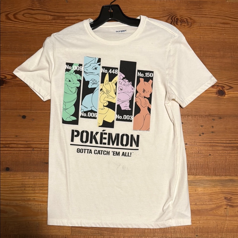 Old Navy Pokémon Graphic Tee - White with Multicolor Design